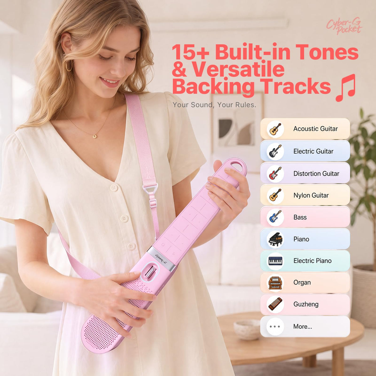 Pocket Guitar with Built-in Speaker W469741