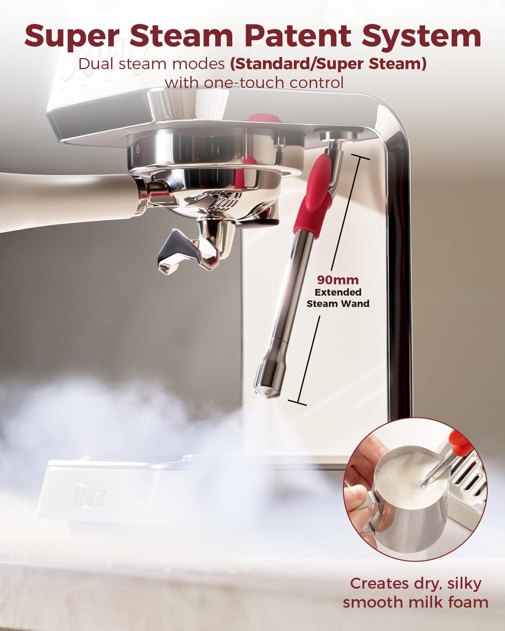 Conical Burr Coffee Grinder with Espresso Machine E194