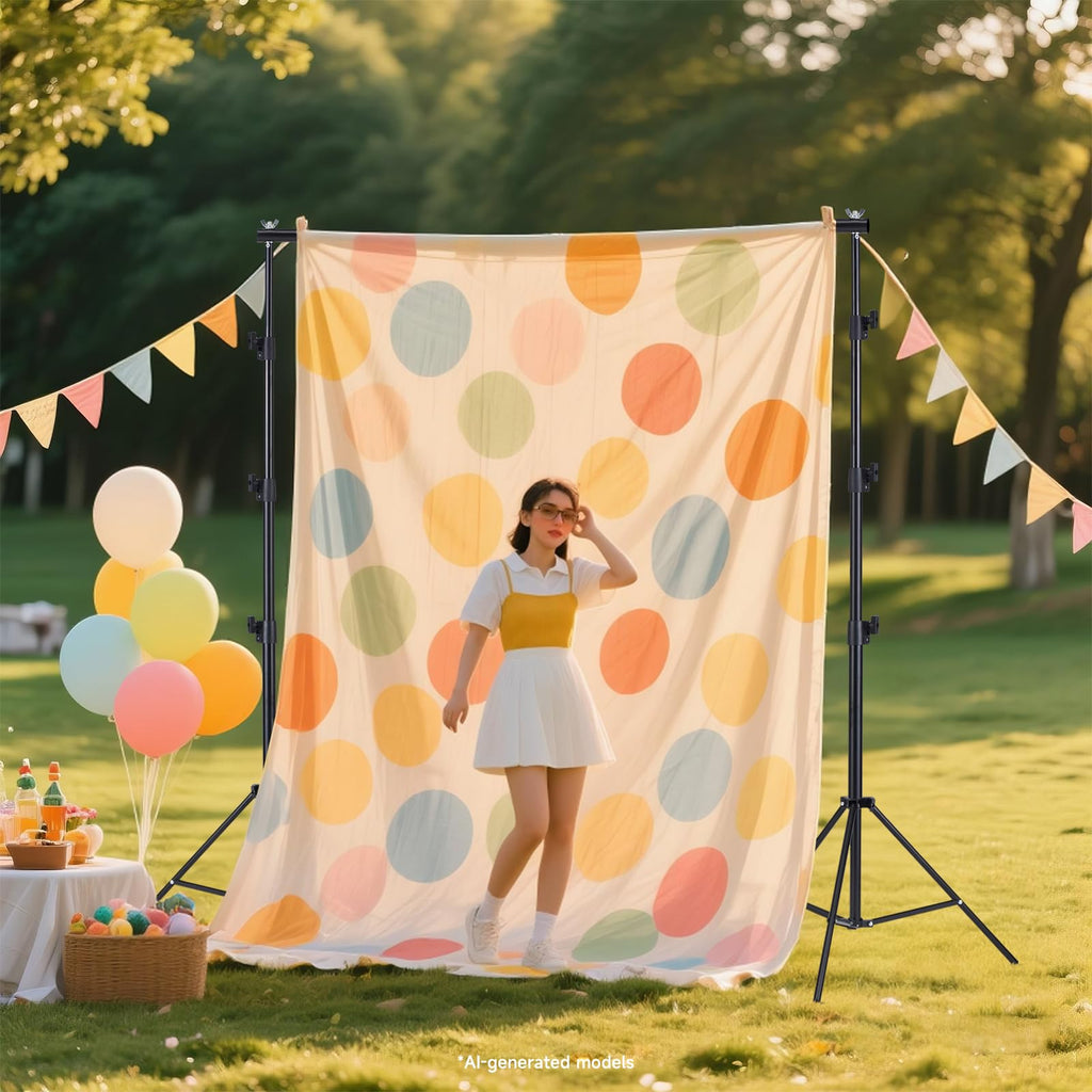 8x10ft Adjustable Backdrop Stand Kit with Carrying Case T95112