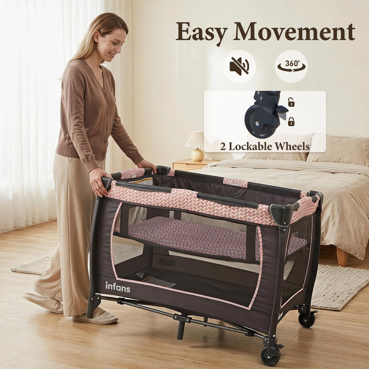 5 in 1 Pack and Play with Bassinet R940891