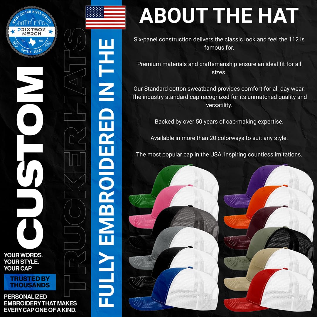 Custom Embroidered Adjustable Snapback Trucker Cap Black G5925