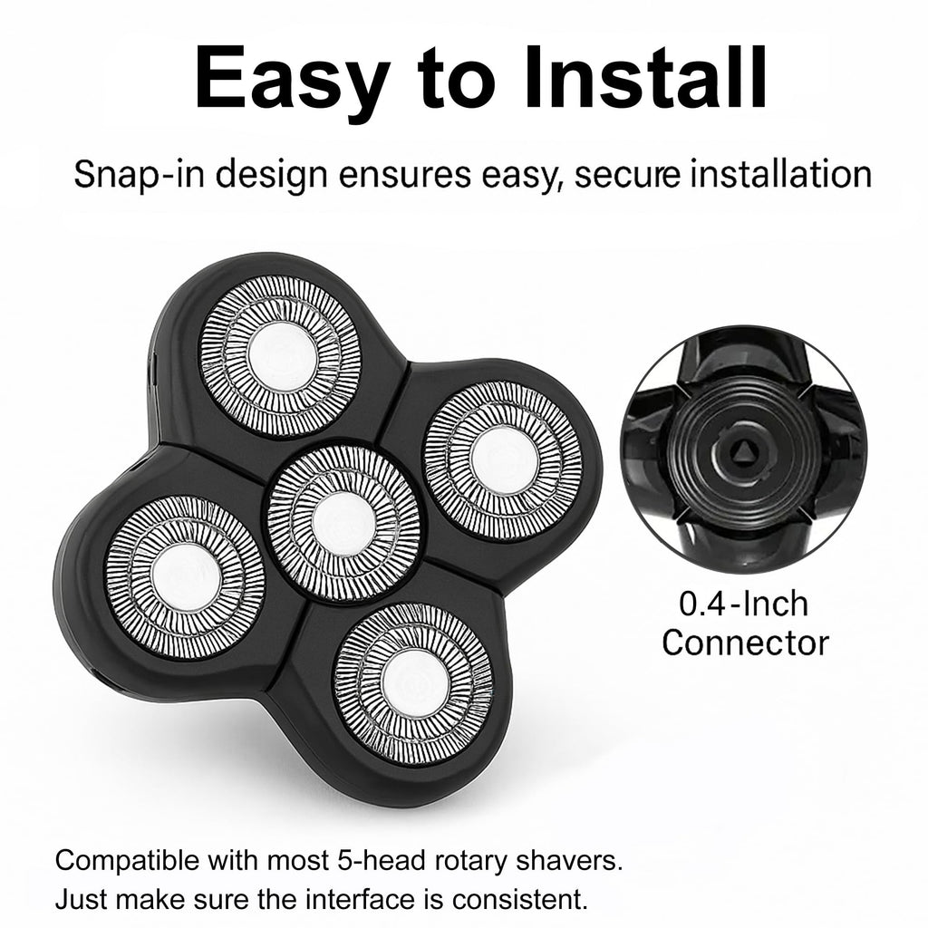 5 Pack Replacement Blades for Electric Head Shavers V473325