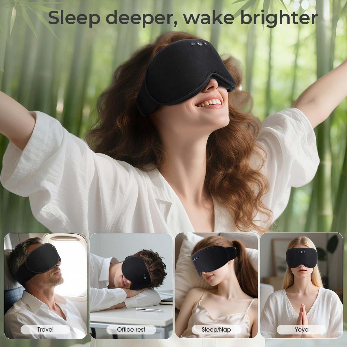 Bluetooth Sleep Mask with Hot & Cold Gel Insert R2262