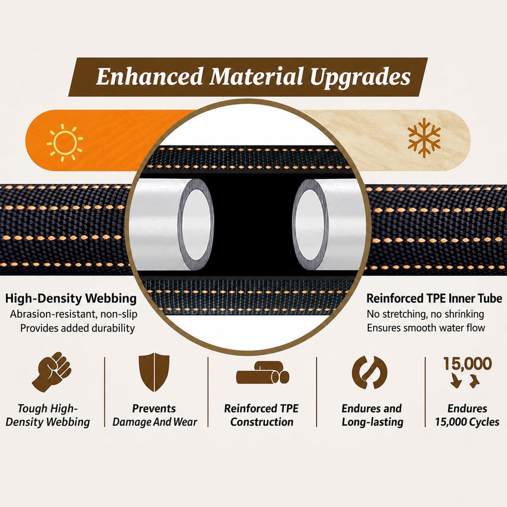 100FT Flexible Garden Hose with 10 Modes Nozzle Q74230