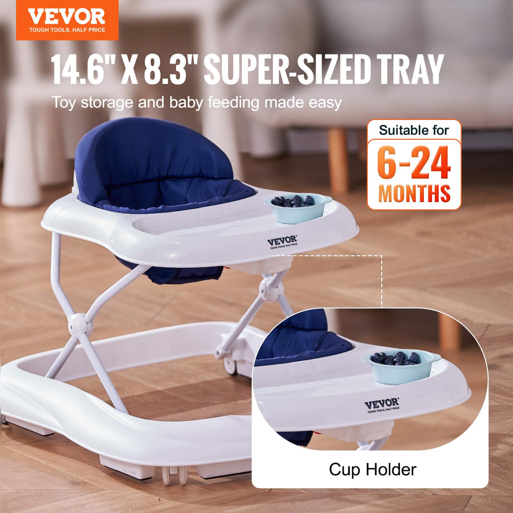 Foldable Baby Walker with Feeding Tray T86065