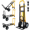 3 in 1 Convertible Hand Truck Dolly Cart with 10" Pneumatic Wheels, 1000LBS Capacity M67590