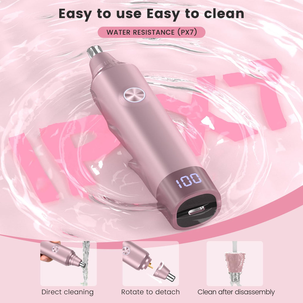 USB Rechargeable Electric Ear and Nose Hair Trimmer V4148