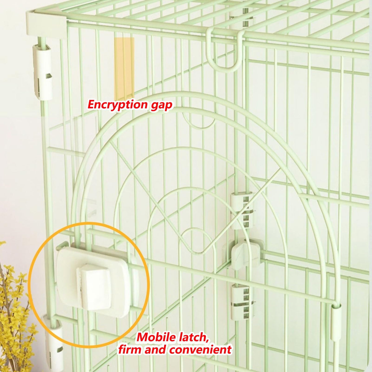 3/4-Tier Wire Cat Cage Playpen Kennel with Hammock H929