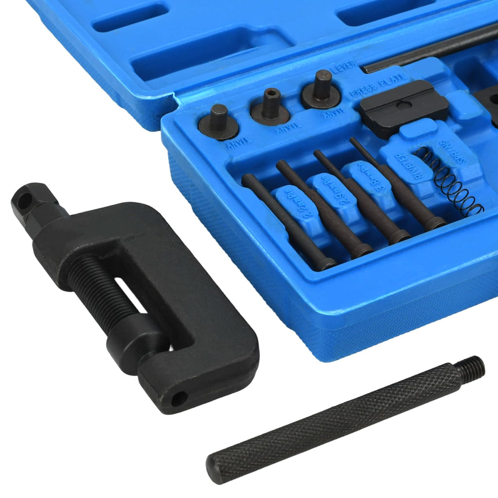 13-Piece Motorcycle Chain Breaker Tool Kit with Carrying Case Q849253
