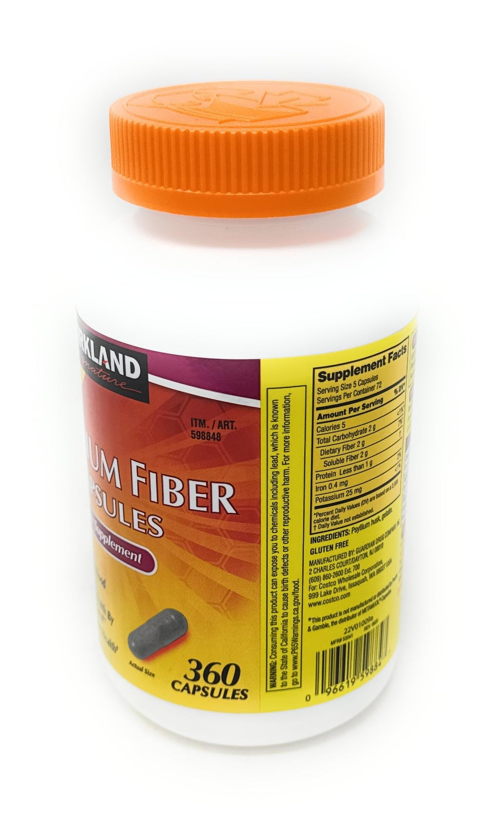 Fiber Supplement 360 Capsules L11001