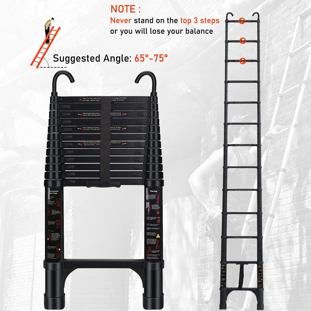 Telescoping Aluminum Ladder 15 FT T138932