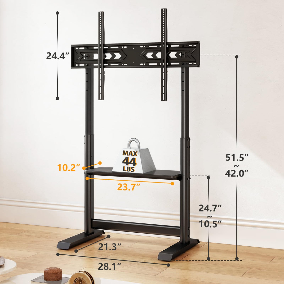 Heavy Duty Rolling TV Stand for 55-100 inch TVs U9146