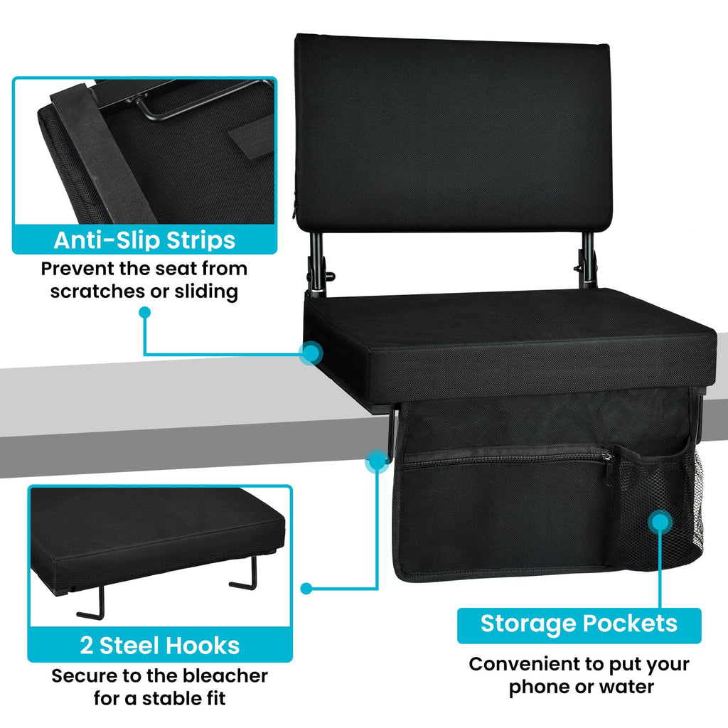 Foldable Padded Stadium Seats with Back Support E275258
