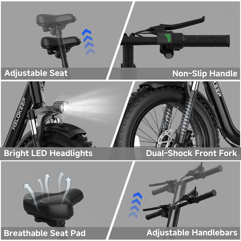 Folding Electric Bike with Rear Rack U924