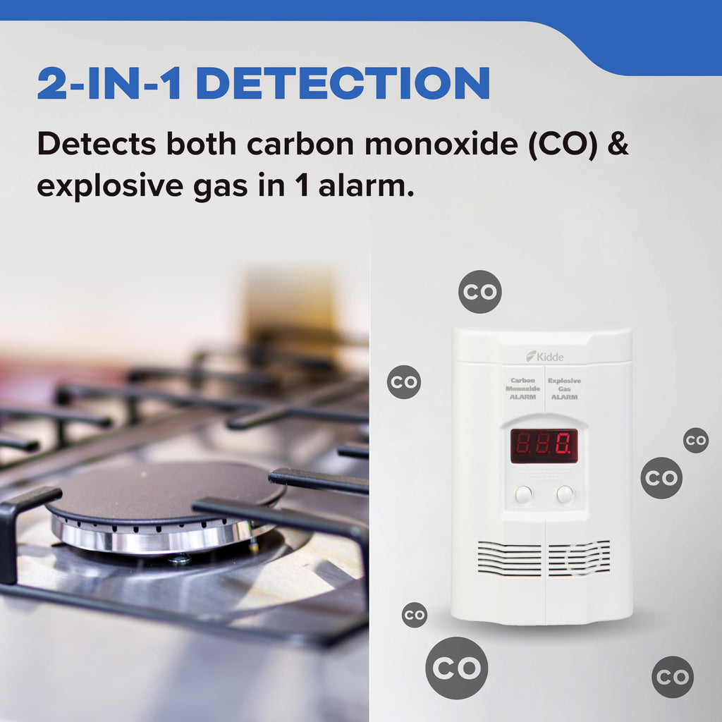 Carbon Monoxide & Explosive Gas Alarm with Digital Display S19566