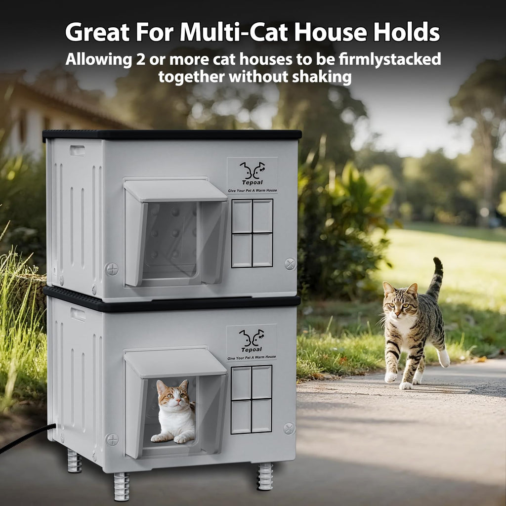 Heated Waterproof Insulated Cat House S931107