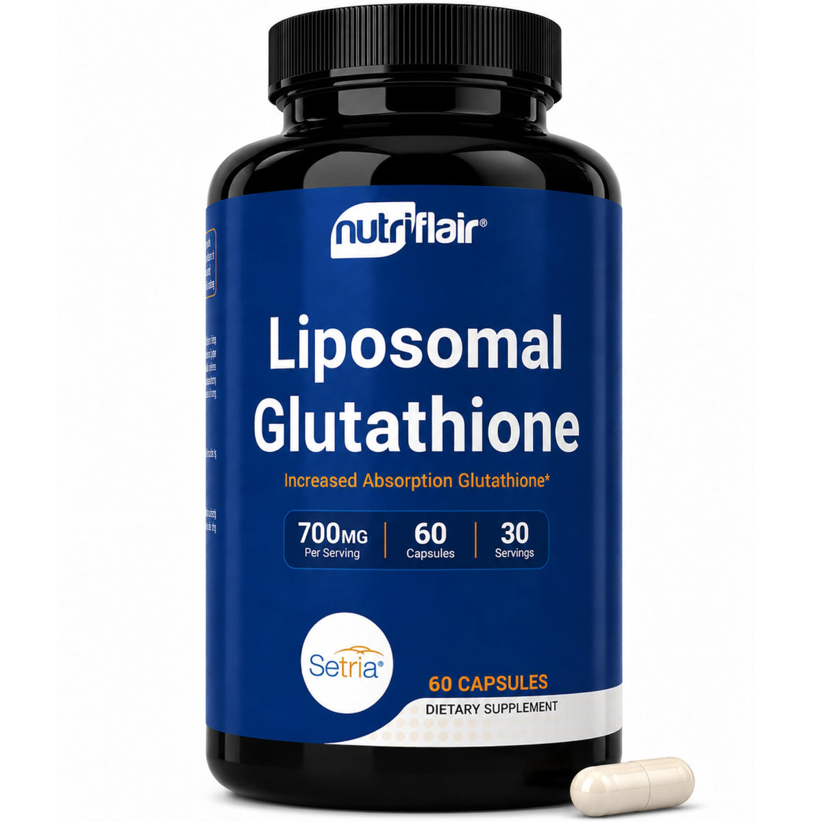 Liposomal Glutathione Supplement 700mg 60 Capsules H745443