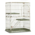 3/4-Tier Wire Cat Cage Playpen Kennel with Hammock H929