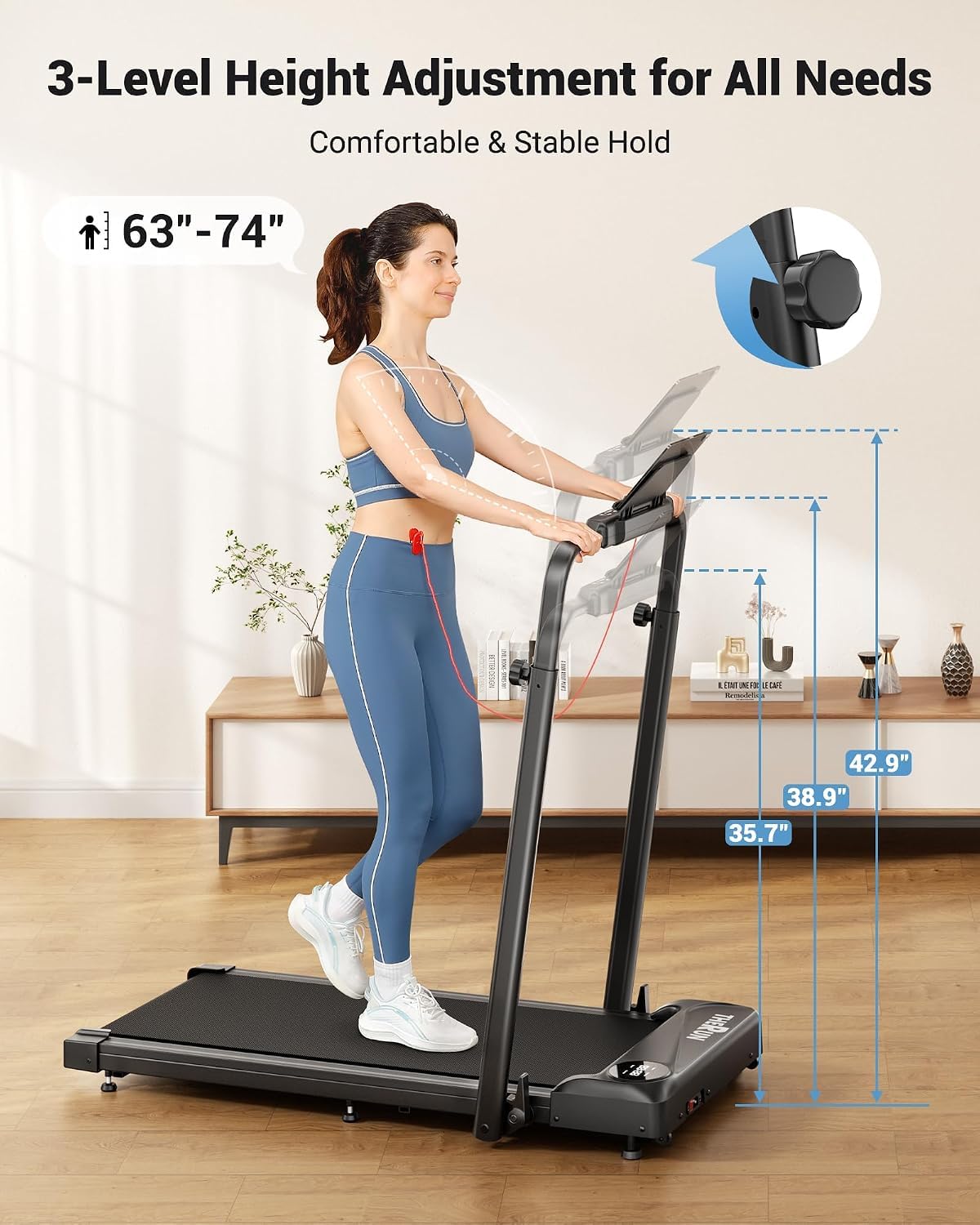2 in 1 Under Desk Portable Treadmill V904