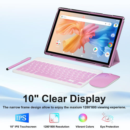 10 inch 2 in 1 Android Tablet with Keyboard 8GB RAM 32GB ROM P31818