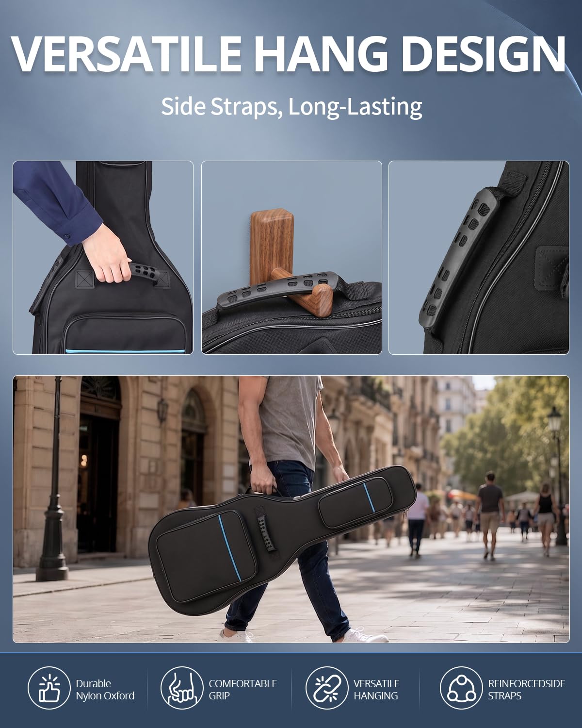 37/38/39 Inch Waterproof Cloth Electric Guitar Bag P487