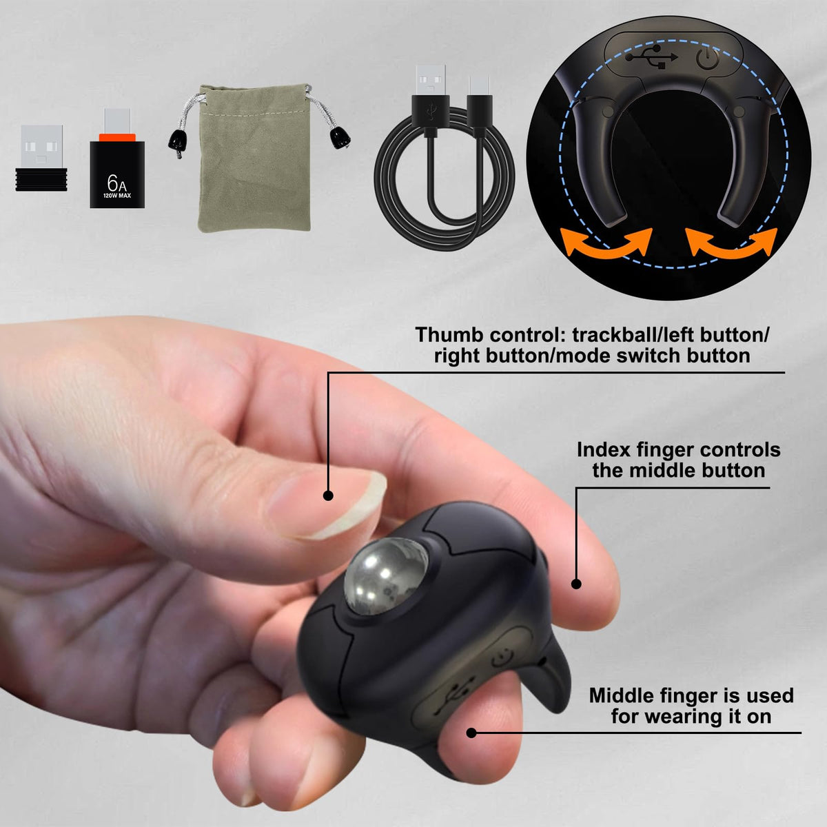 Wireless Trackball Mouse W89477