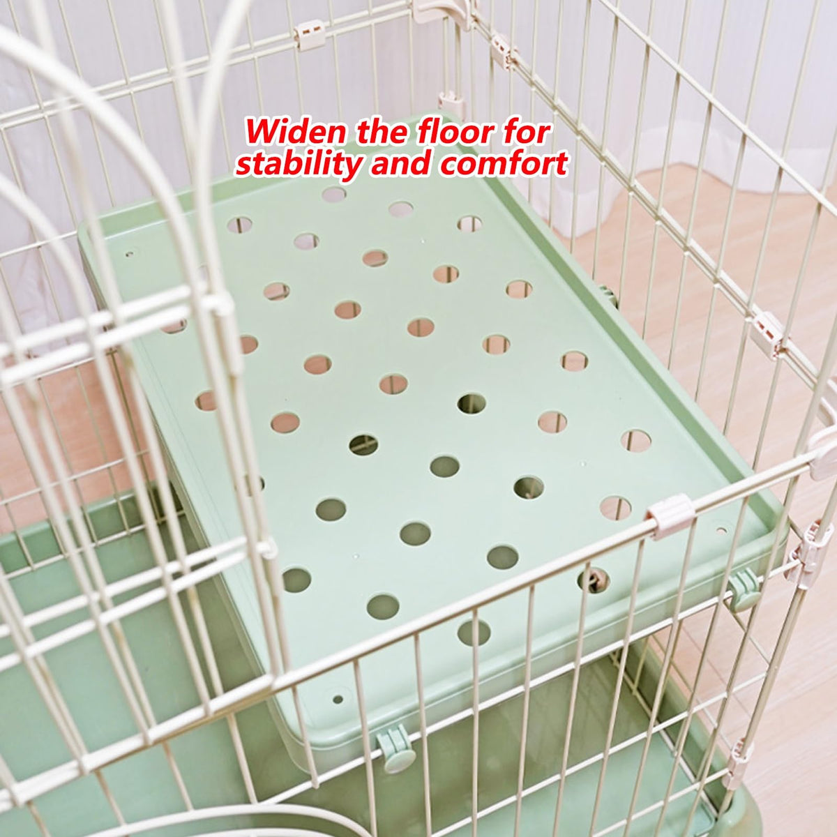 3/4-Tier Wire Cat Cage Playpen Kennel with Hammock H929