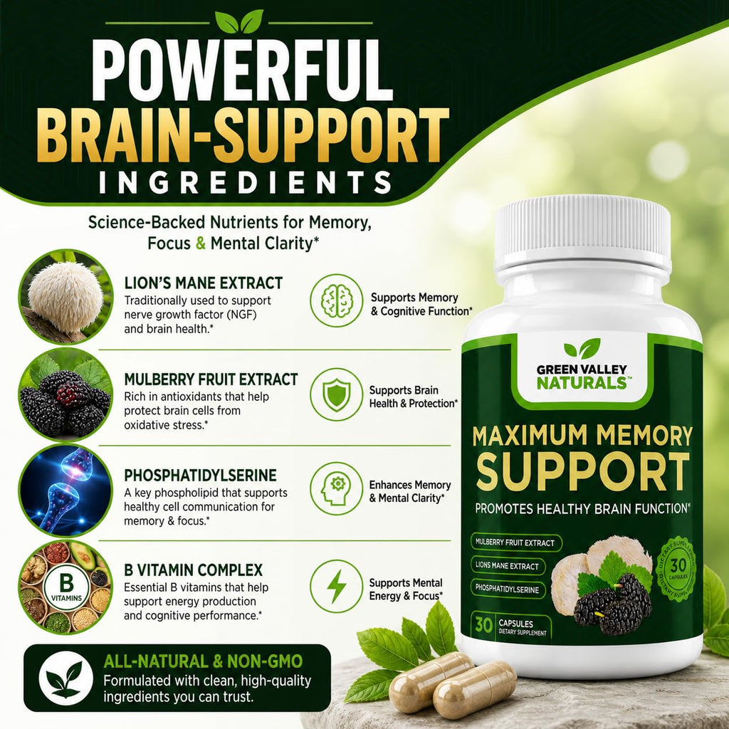 Lion's Mane Mulberry Phosphatidylserine 30 Capsules E60679
