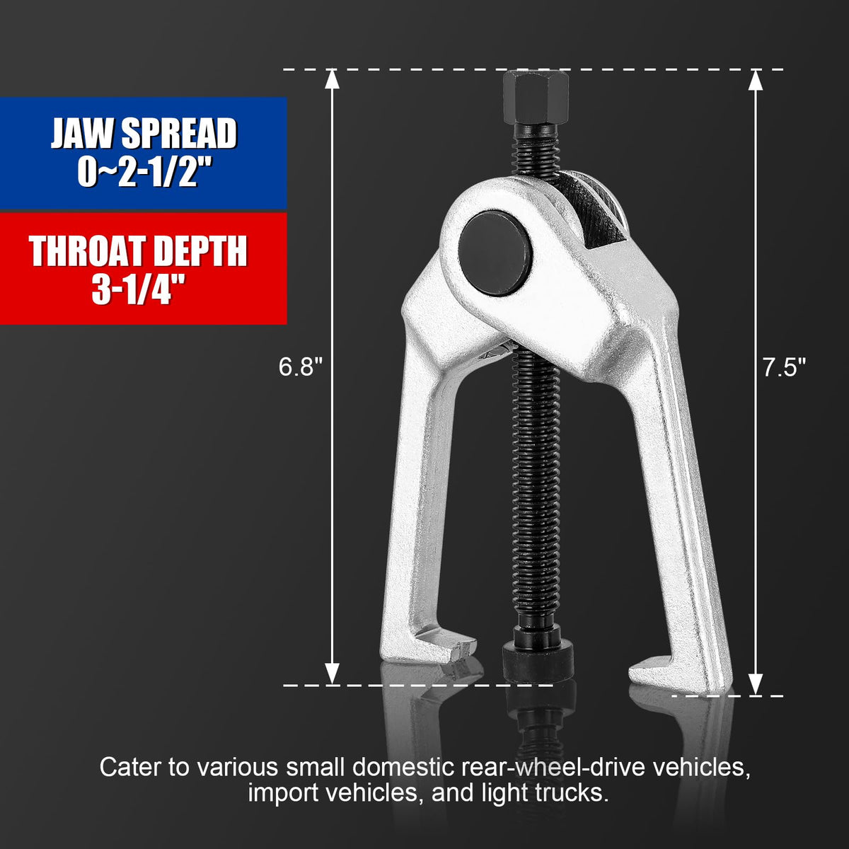5pcs Ball Joint Separator Pitman Arm Puller Tie Rod End Tool Set Q478332