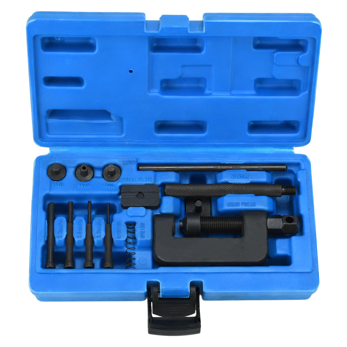 13-Piece Motorcycle Chain Breaker Tool Kit with Carrying Case Q849253