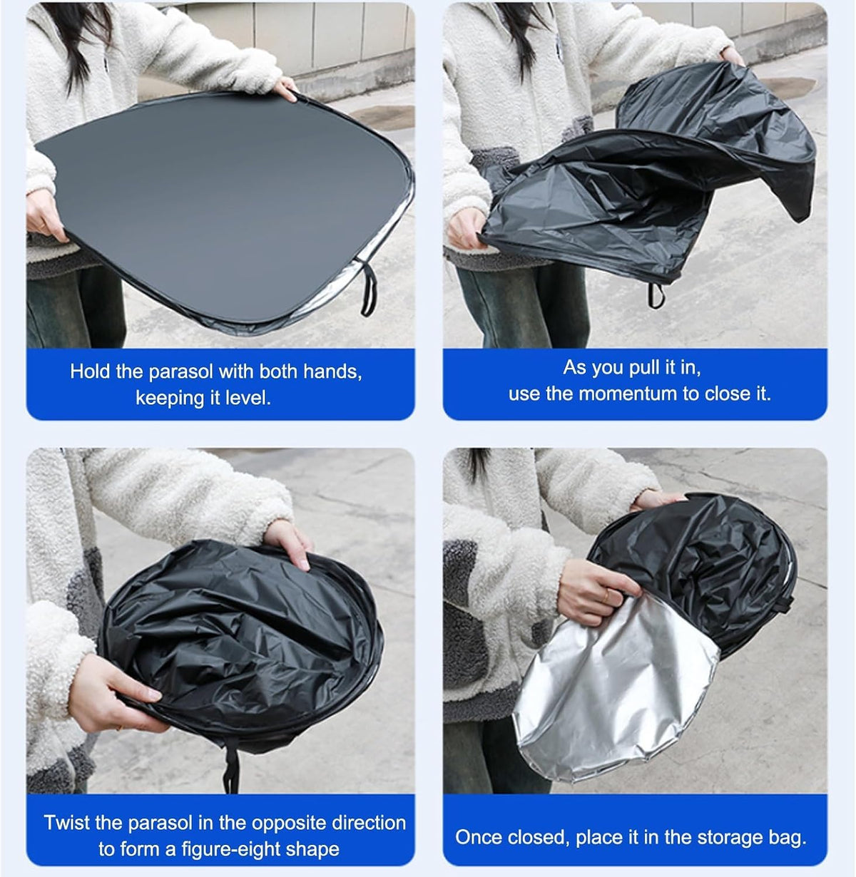 Front Window Sunshade Reflective Foldable N99006