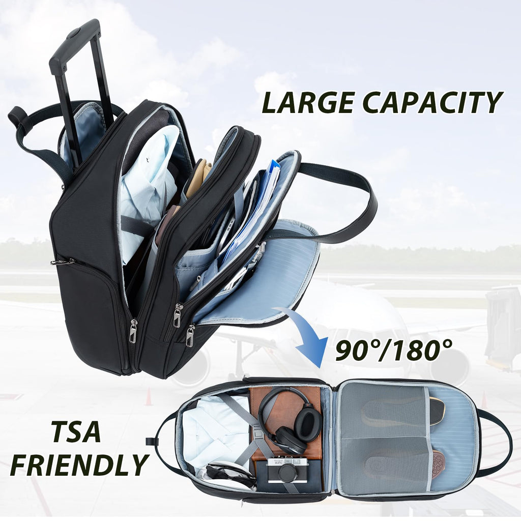 16" Underseat Rolling Lightweight Suitcase C546