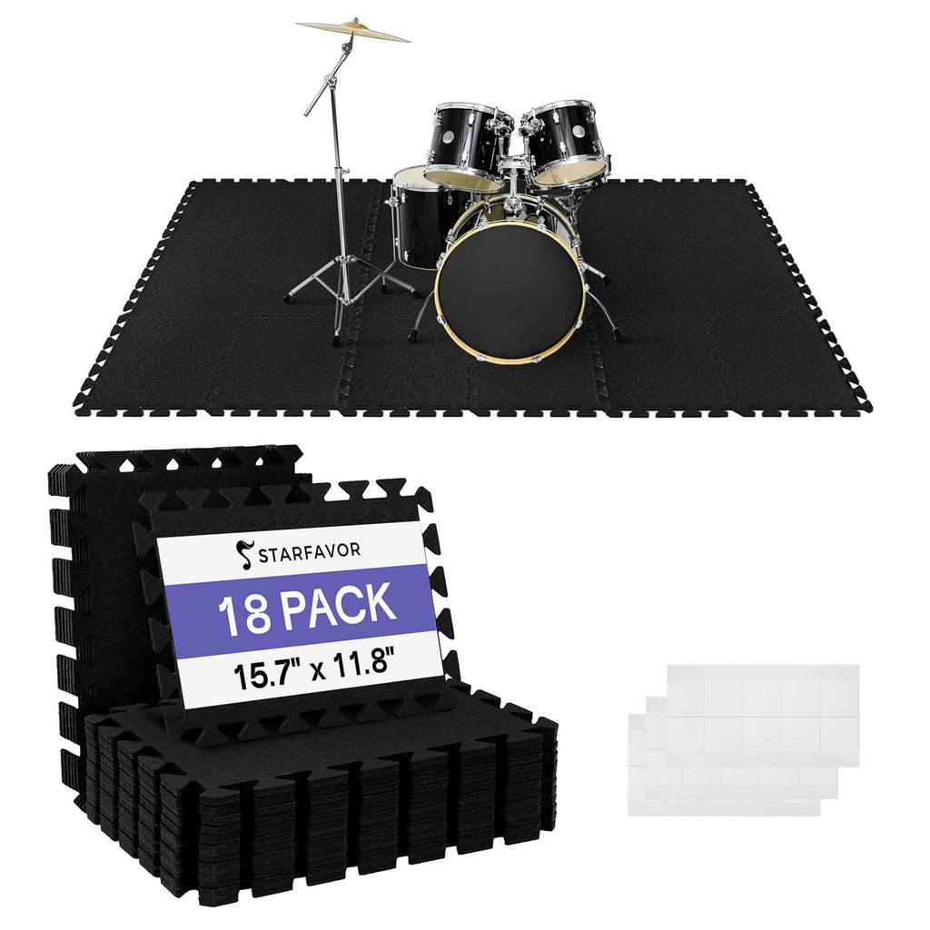 88 Key Full-Weighted Digital Piano and 18 Pcs Interlocking Floor Mats N4177