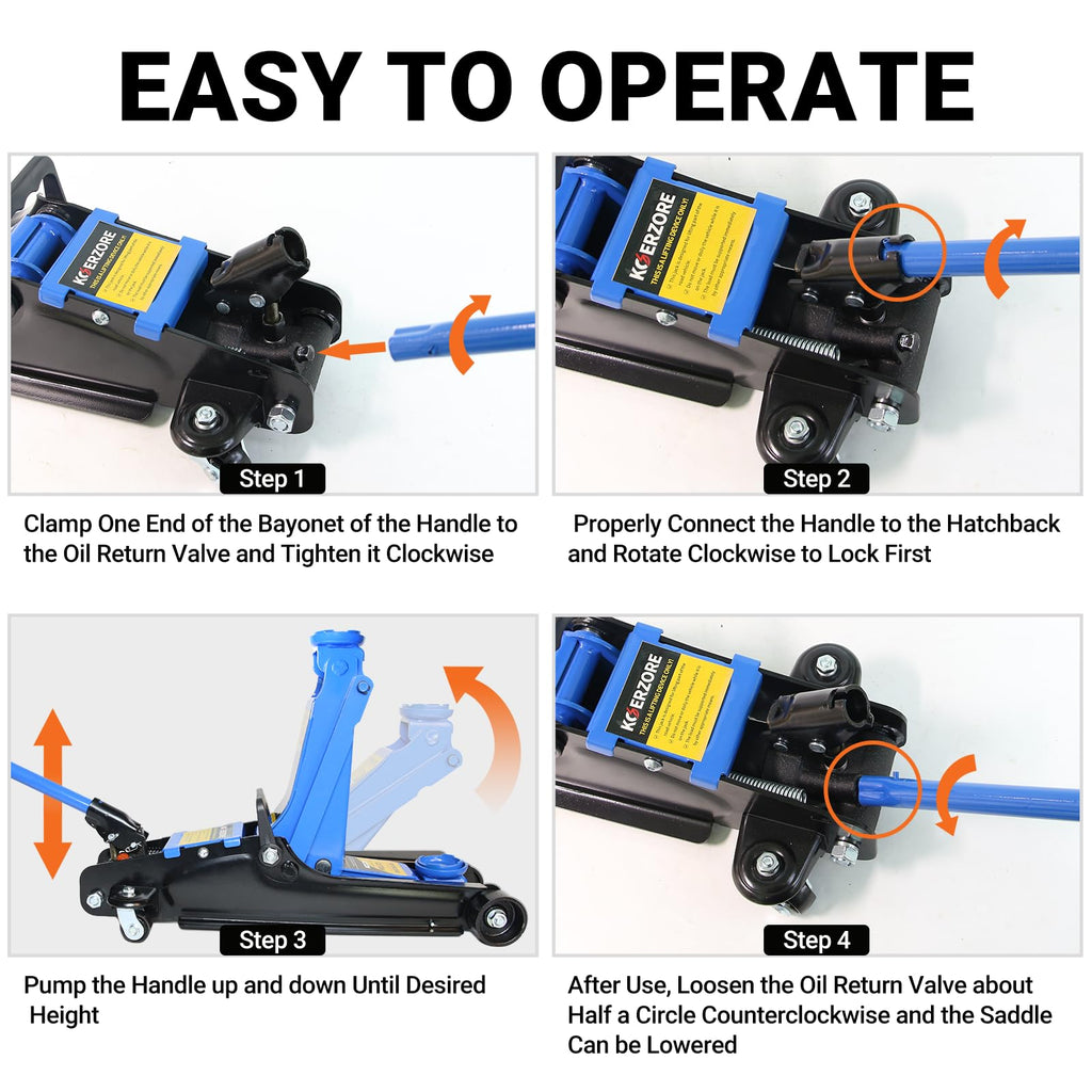 2.5 Ton Low Profile Hydraulic Floor Jack K10463