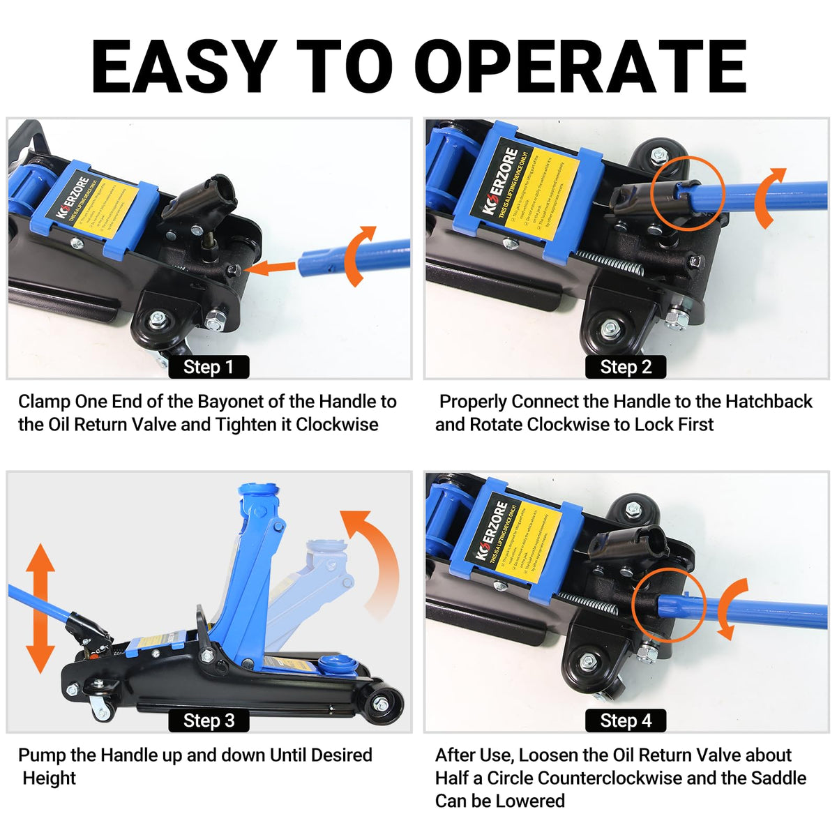 2.5 Ton Low Profile Hydraulic Floor Jack K10463
