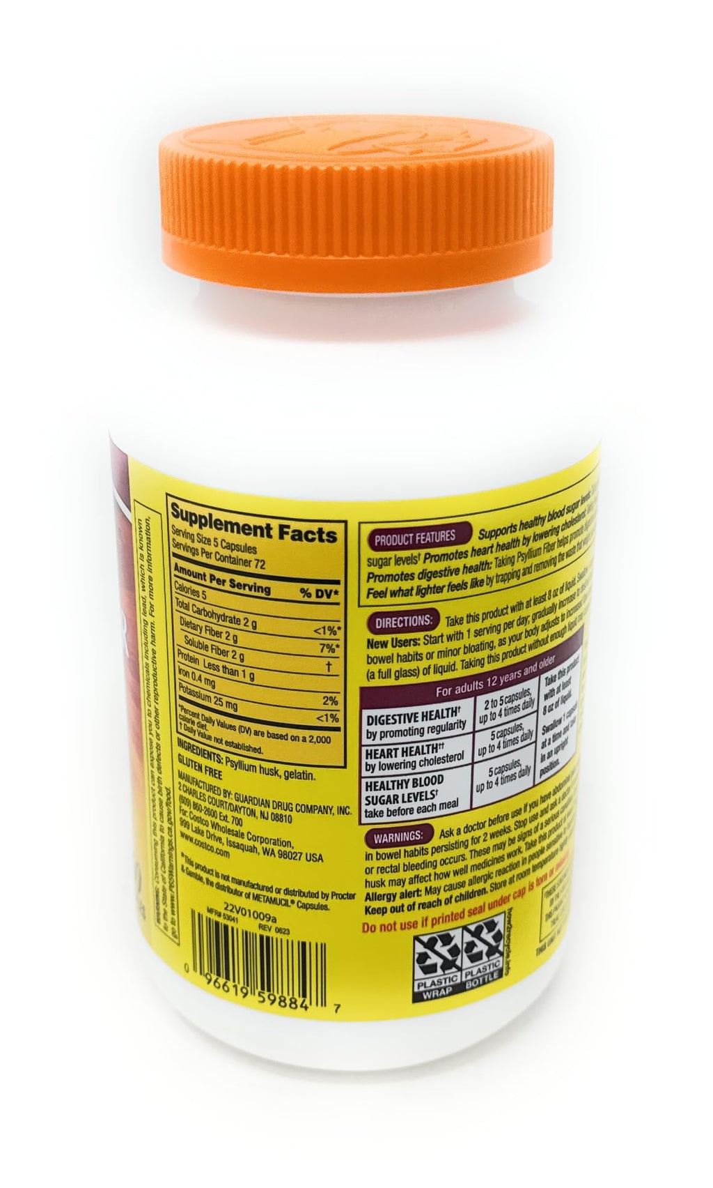 Fiber Supplement 360 Capsules L11001