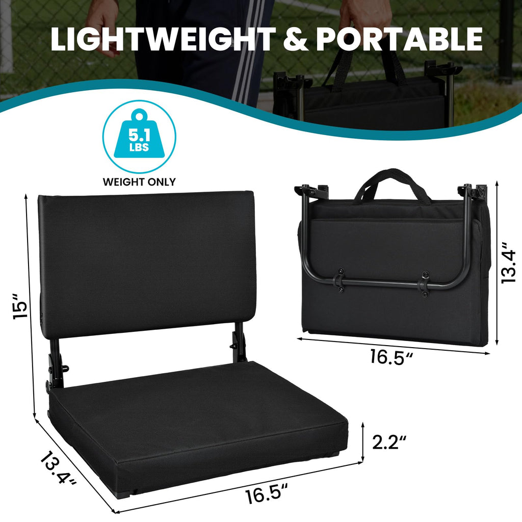 Foldable Padded Stadium Seats with Back Support E275258