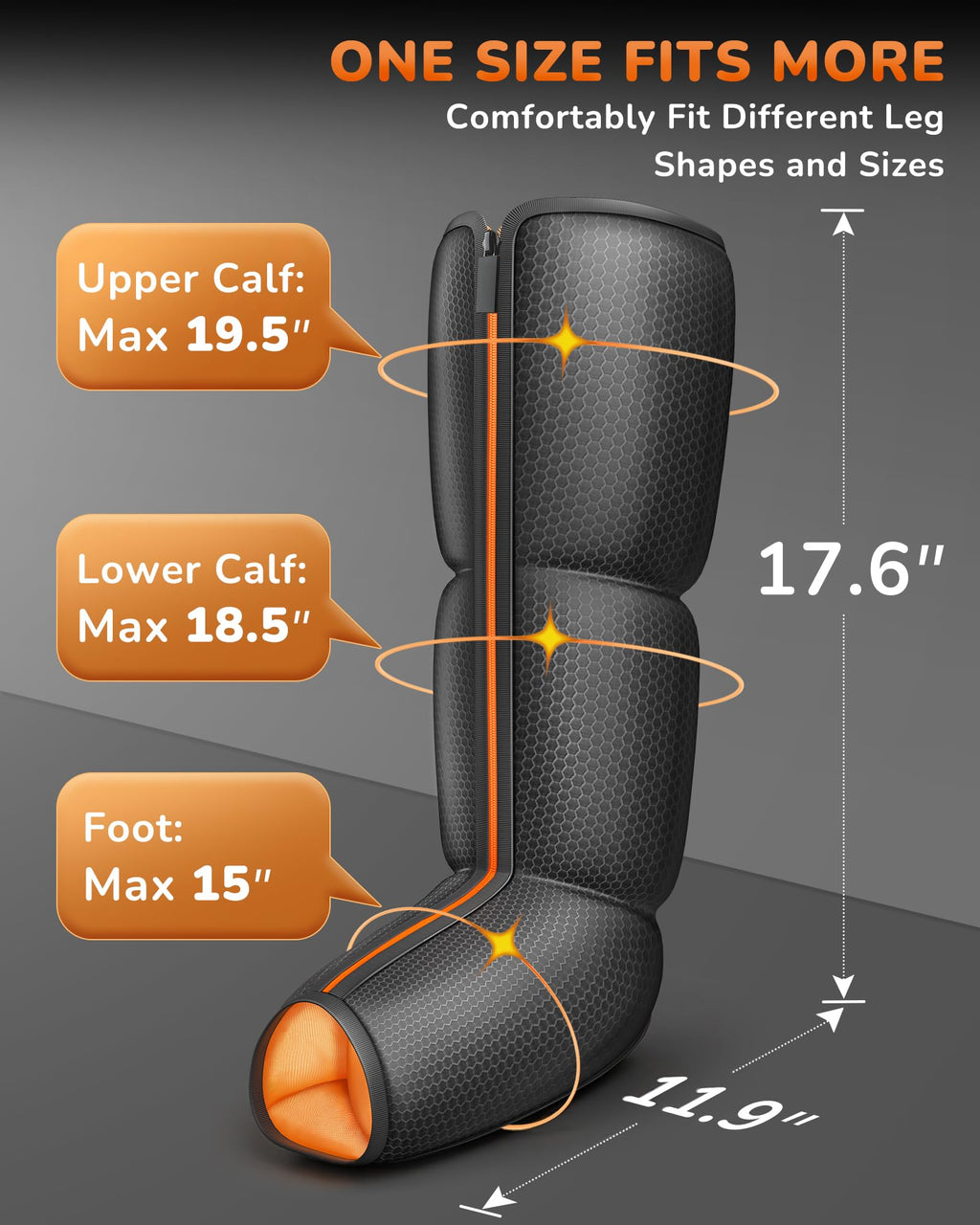 Air Compression Leg Massager with Heat X740