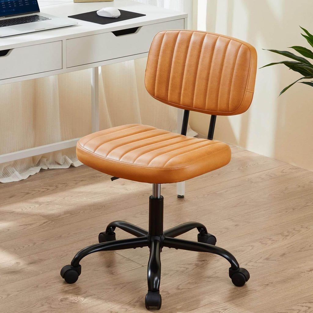 Orange Adjustable Height Swivel Rolling Office Chair G96324
