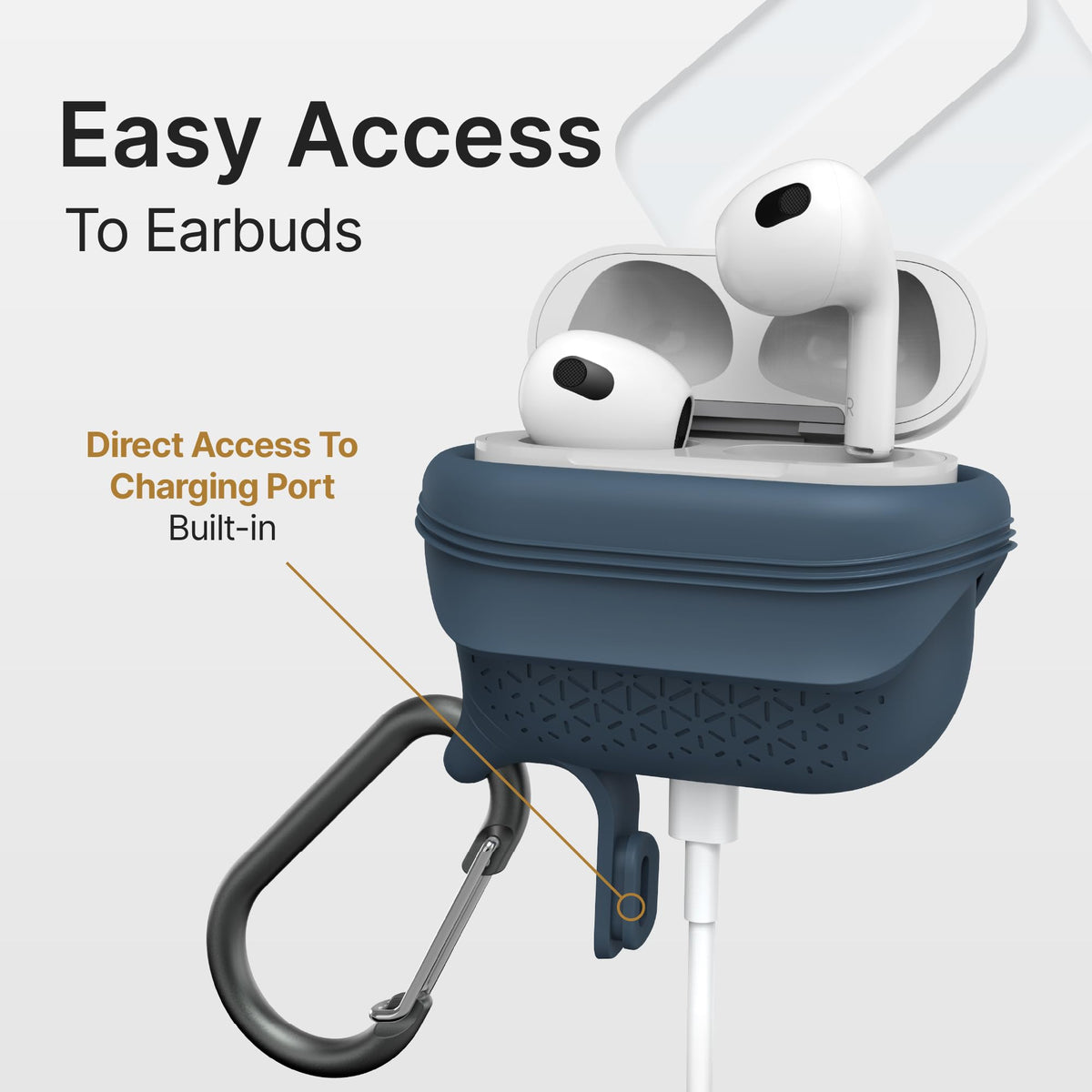 Waterproof AirPods 3rd Generation Case with Carabiner I81584
