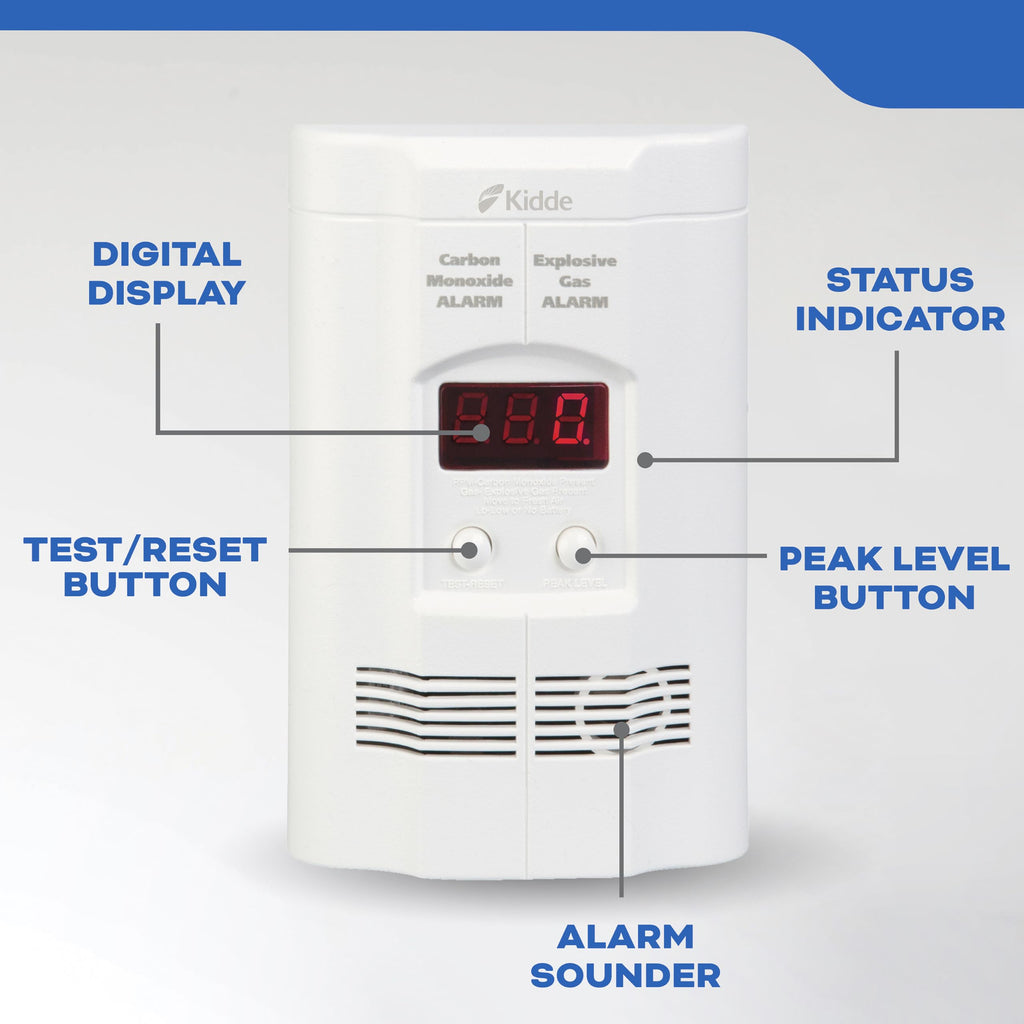 Carbon Monoxide & Explosive Gas Alarm with Digital Display S19566