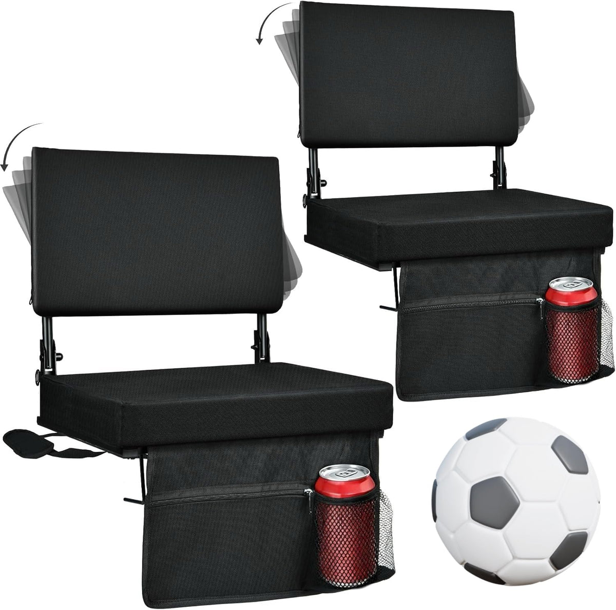 Foldable Padded Stadium Seats with Back Support E275258