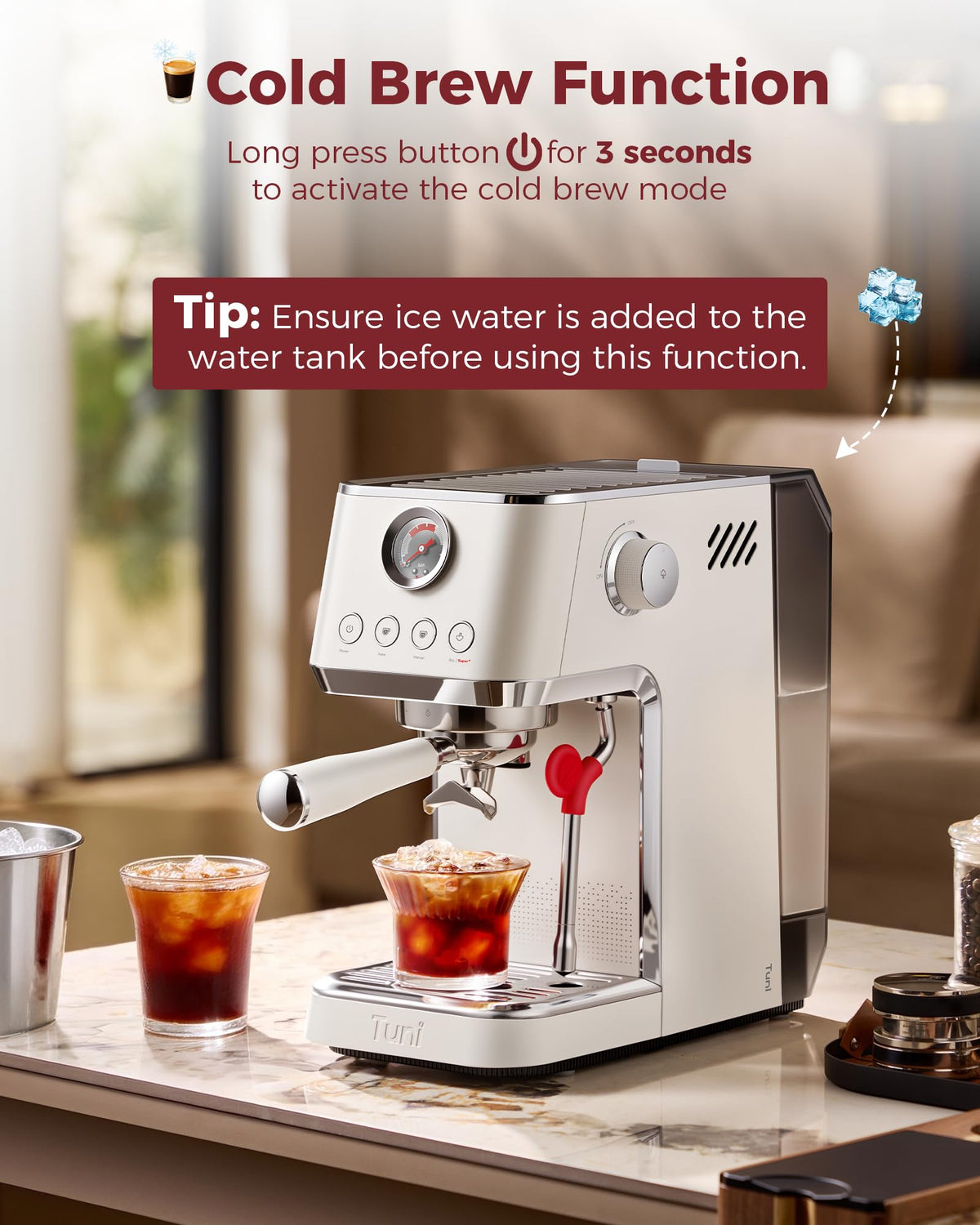 Conical Burr Coffee Grinder with Espresso Machine E194