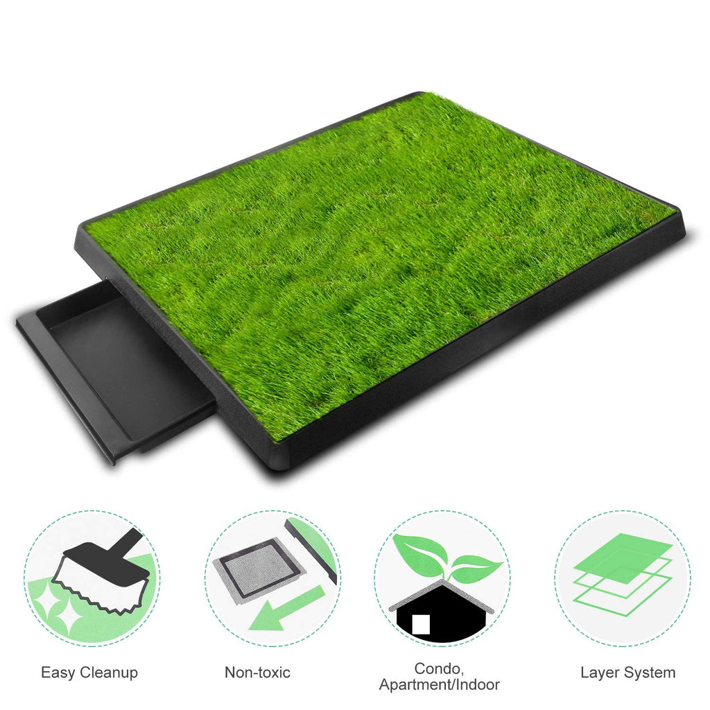 Indoor Dog Toilet with Artificial Grass 25" x 20" D808