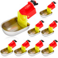 8 Pack Stainless Steel Auto Fill Chicken Waterer Cups X1150