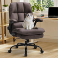 Brown Ergonomic Office Chair with Flip-up Armrests I18591