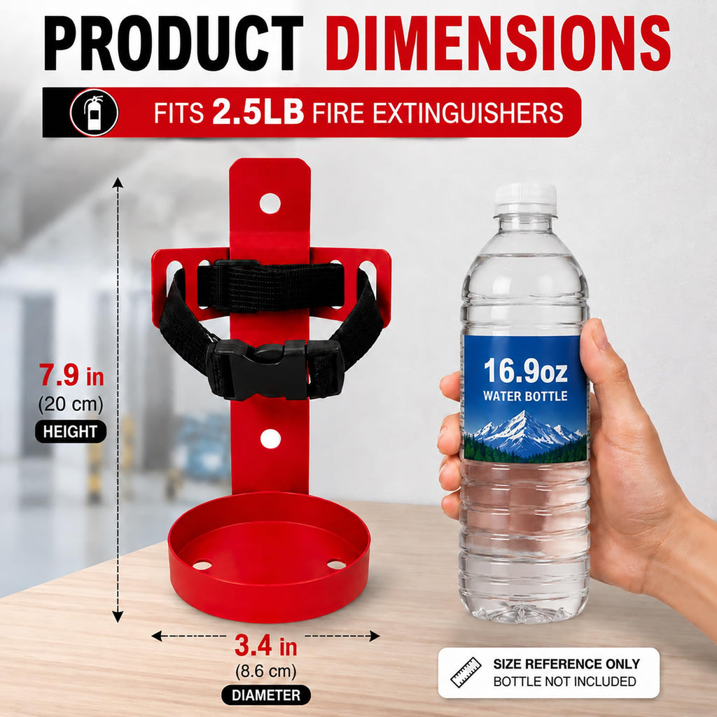 Fire Extinguisher Wall Mount Bracket 2.5 lb 1 Pack X505735