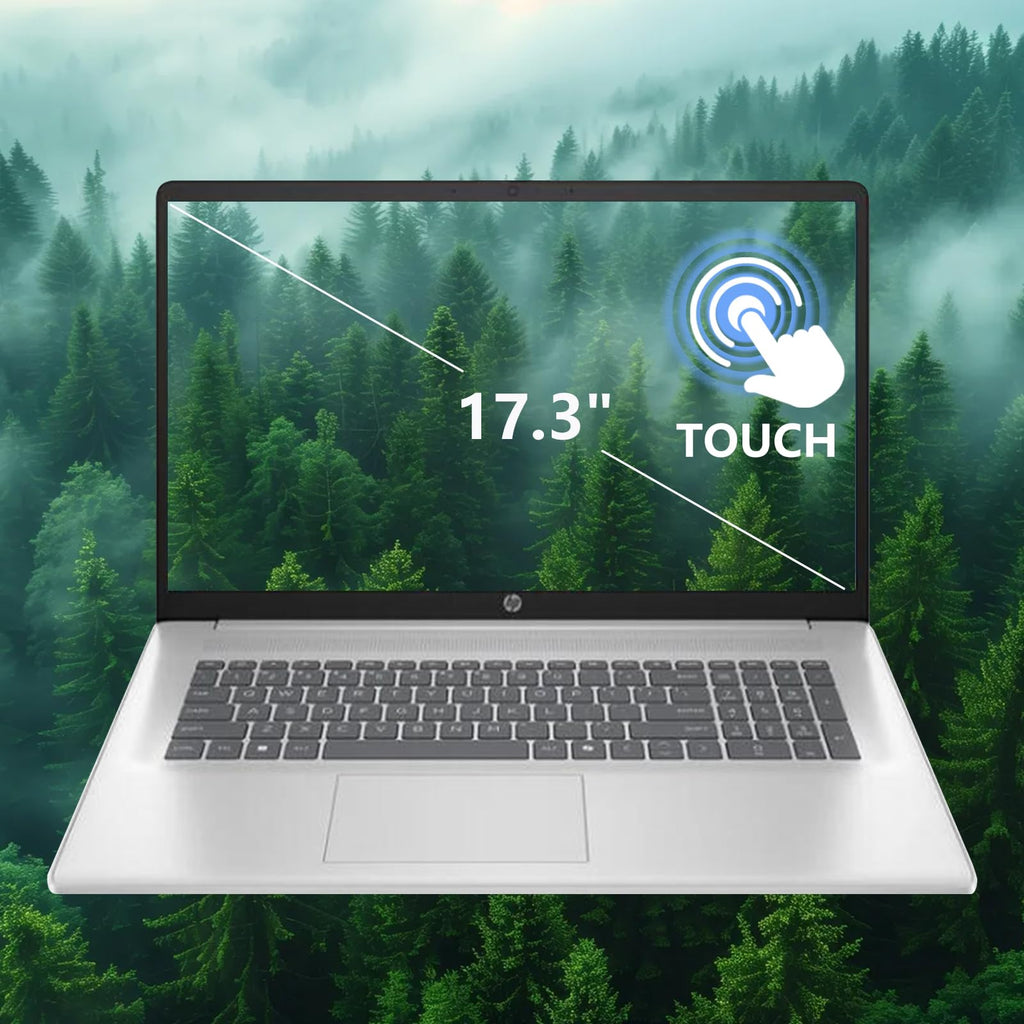 17.3" Touch Screen Laptop, 32GB RAM, 1TB SSD, AMD Ryzen 5, Windows 11 Pro, Silver E868