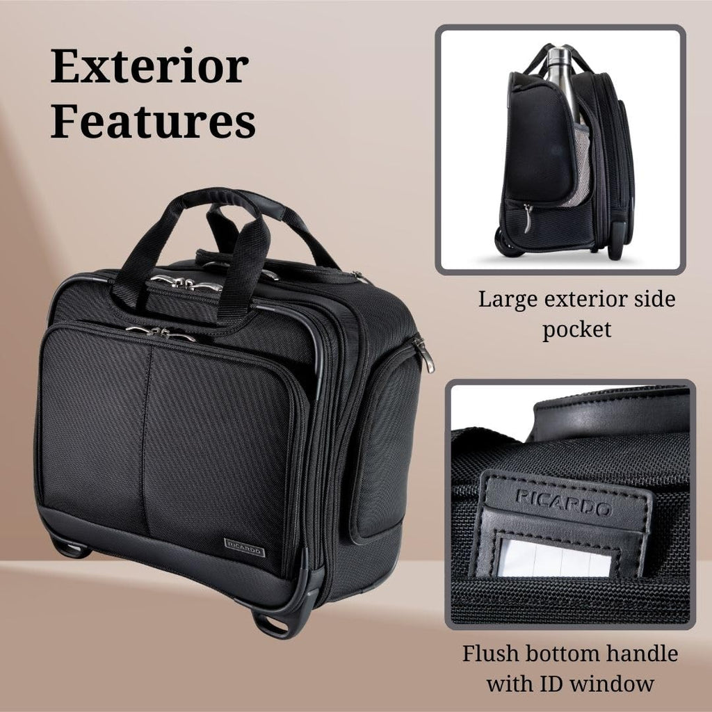Softside Rolling Laptop Carry-On Luggage W3254