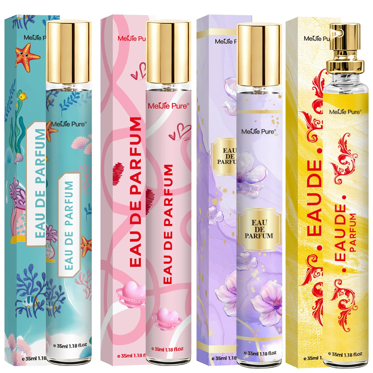 4 Pack Women's Eau de Parfum Travel Size P85160